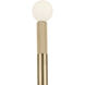 Odensa LED Champagne Bronze Wall Sconce Wall Light in Brushed Gold and Champagne Bronze