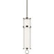 Riven LED Polished Nickel Mini Pendant Ceiling Light