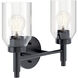 Madden 2 Light 14.25 inch Black Wall Mount Bath Wall Light, 2 Arm