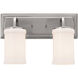 Homestead Vetivene 2 Light 15 inch Classic Pewter Vanity Light Wall Light, Vetivene