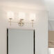 Ali 3 Light 23.25 inch Polished Nickel Bath Vanity Light Wall Light