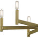 Erzo 6 Light 26 inch Natural Brass Chandelier 1 Tier Medium Ceiling Light, 1 Tier Medium