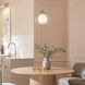Nella 1 Light Polished Nickel Pendant Ceiling Light