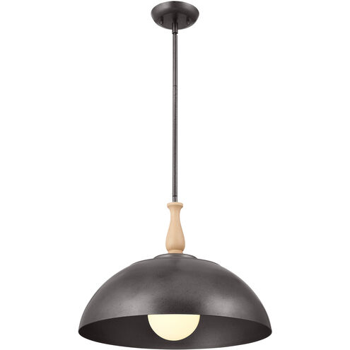 Homestead Fira 1 Light 18 inch Anvil Iron Pendant Ceiling Light, Fira