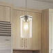 Crosby 1 Light 6 inch Brushed Nickel Mini Pendant Ceiling Light