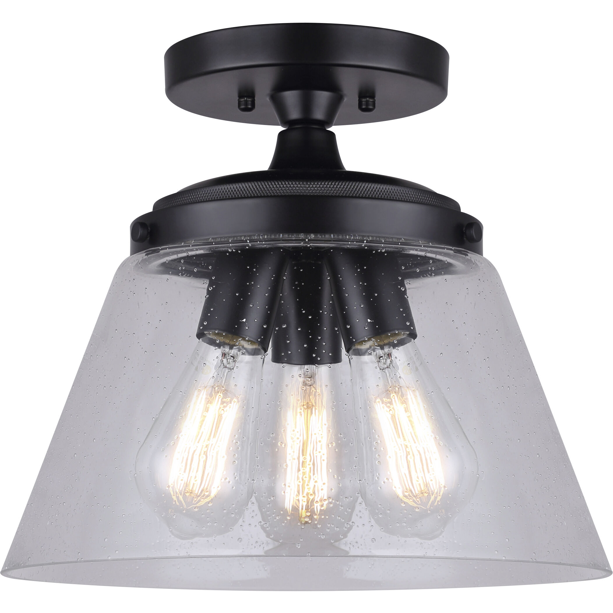 Declan 3 Light 13.25 inch Matte Black Pendant Ceiling Light