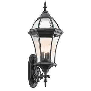 Townhouse 3 Light 31 inch Black Outdoor Wall, X-Large