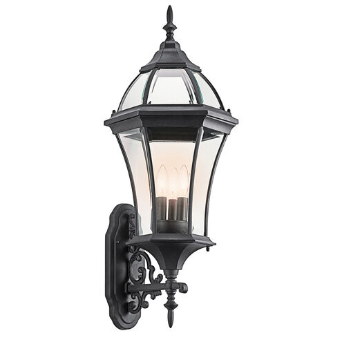 Townhouse 3 Light 31 inch Black Outdoor Wall, X-Large
