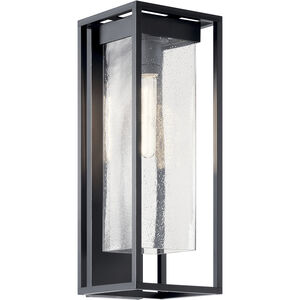 Mercer 1 Light 24 inch Black with Silver Highlights Outdoor Wall Sconce, Large