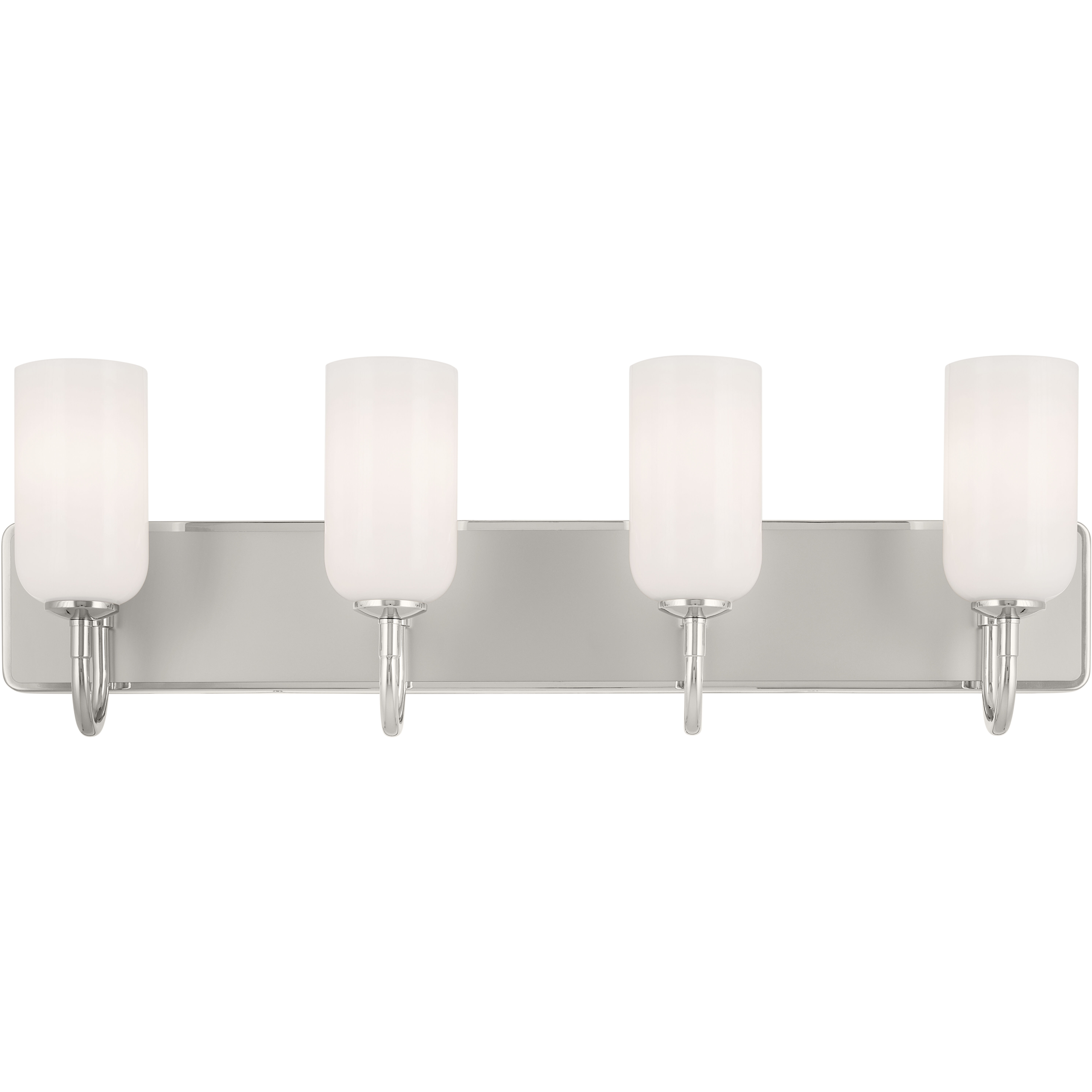 Solia LED 32 inch Polished Nickel with Satin Nickel Bathroom Vanity Light Wall Light