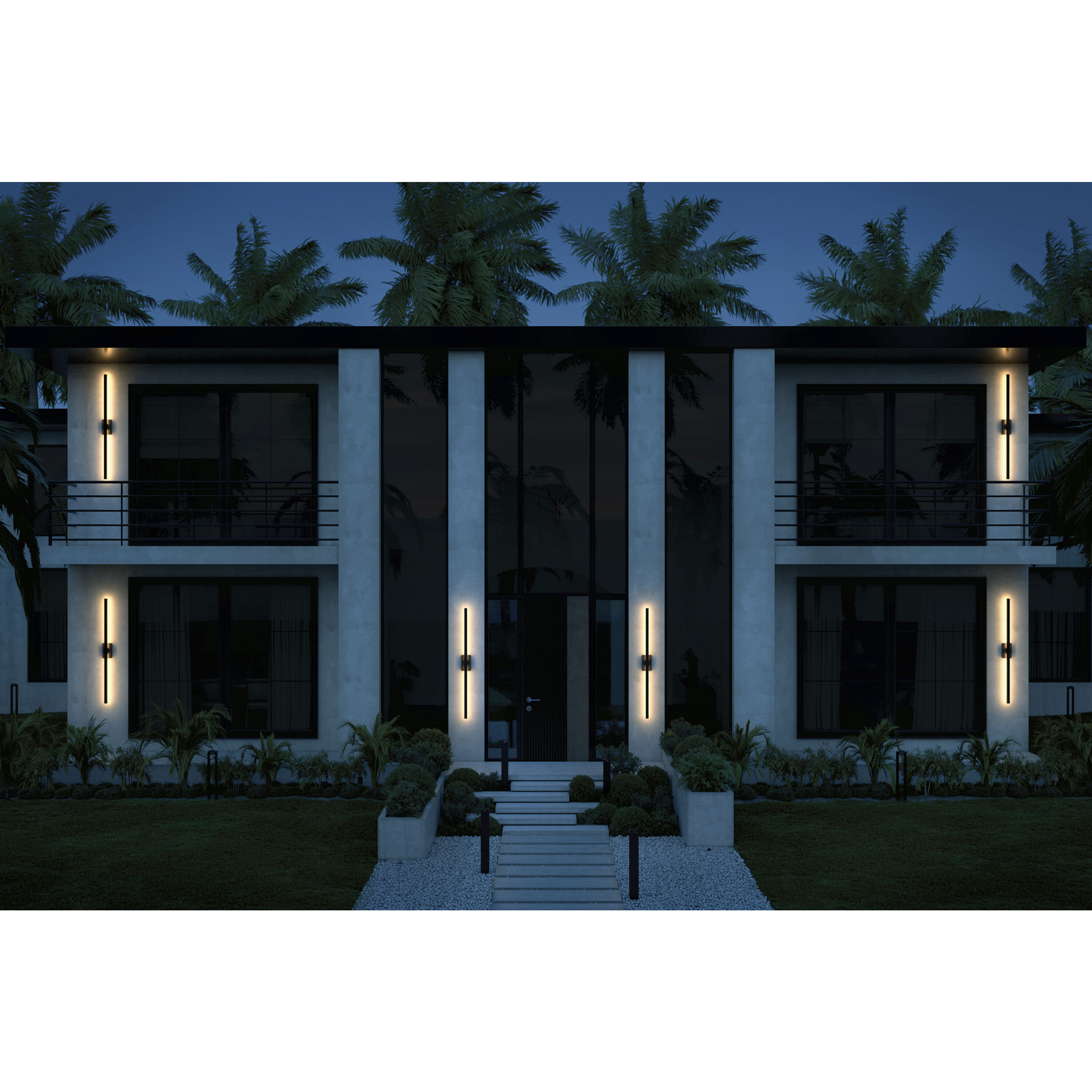 Nocar LED 60 inch Textured Black Outdoor Wall Light