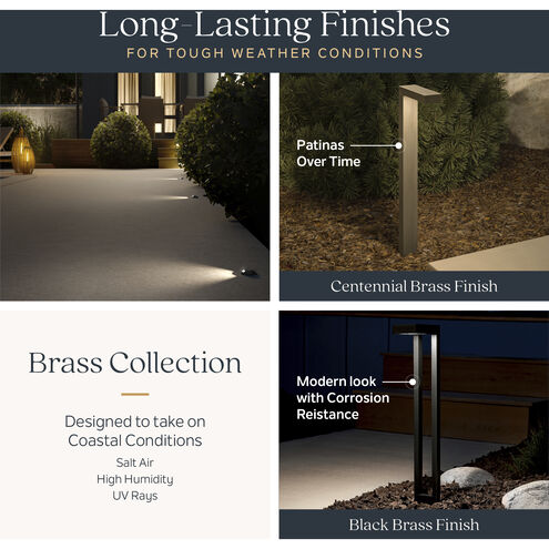 Independence 12 AC 16.25 watt Black Brass Path Light