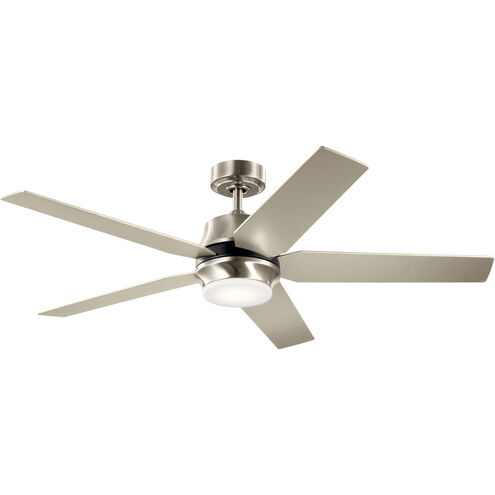 Maeve 52 inch Brushed Stainless Steel with Silver Blades Ceiling Fan