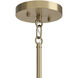 Madden 5 Light Champagne Bronze Chandelier Ceiling Light, 1 Tier Small