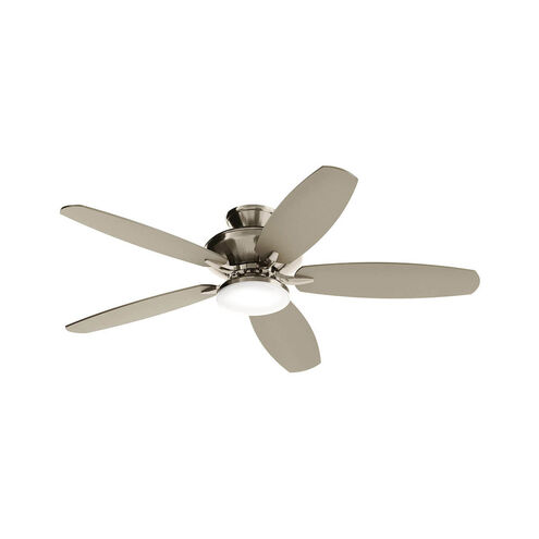 Renew Designer 52 inch Painted Brushed Nickel with Silver Blades Ceiling Fan