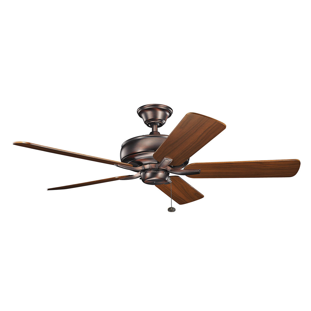 Terra 52 inch Oil Brushed Bronze with Walnut Blades Ceiling Fan
