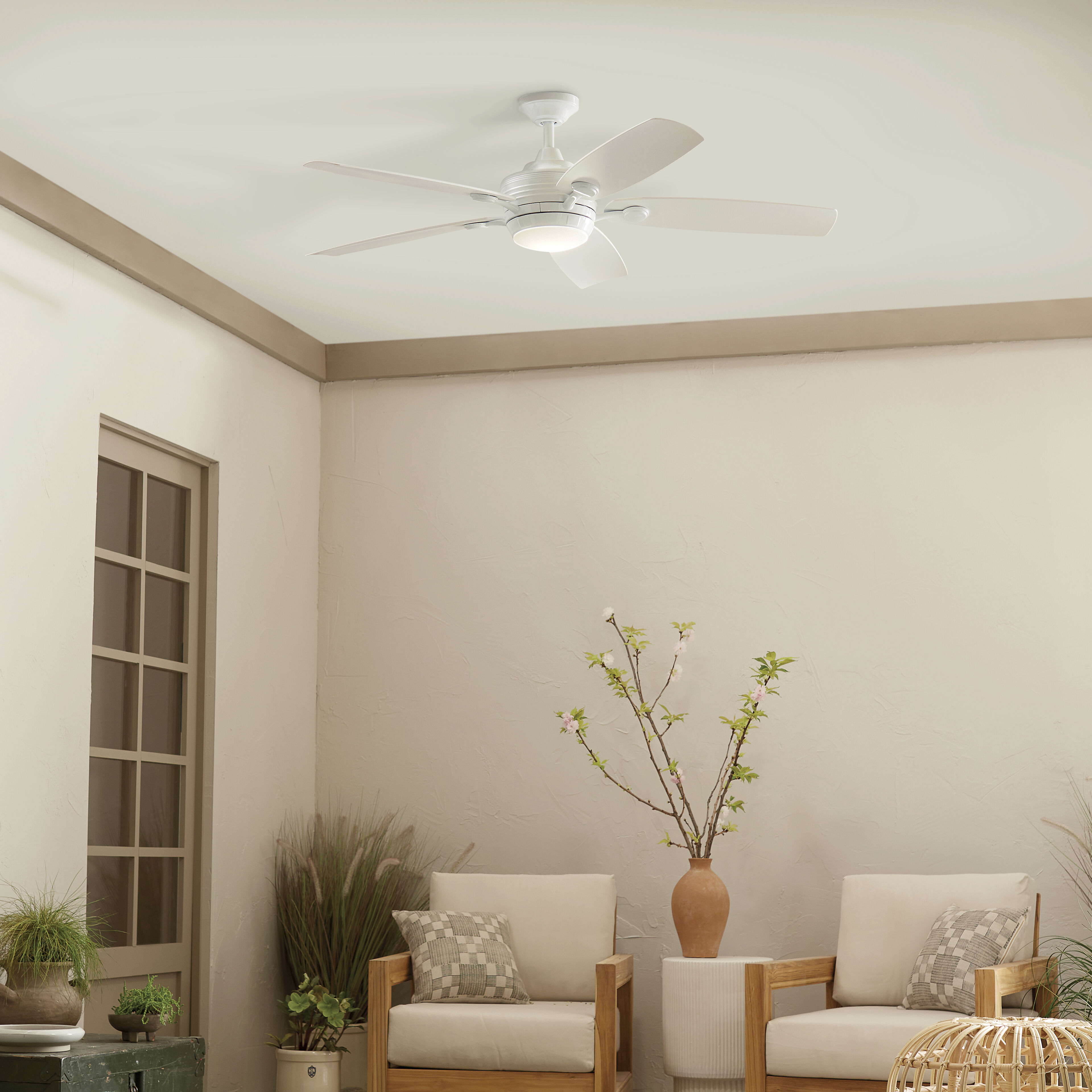 Tranquil 56 inch White Ceiling Fan