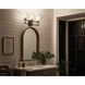 Rosalind 3 Light 23.75 inch Black Bath Vanity Light Wall Light