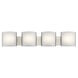 Independence LED 41 inch Brushed Nickel Wall Mt Bath 4 Arm Wall Light