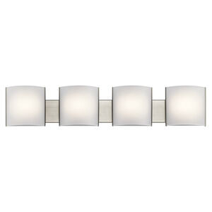 Independence LED 41 inch Brushed Nickel Wall Mt Bath 4 Arm Wall Light