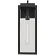 Branner 1 Light 24 inch Black Textured Outdoor Wall, Large