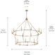 Carrick 18 Light Champagne Bronze Chandelier Ceiling Light, 2 Tier Large