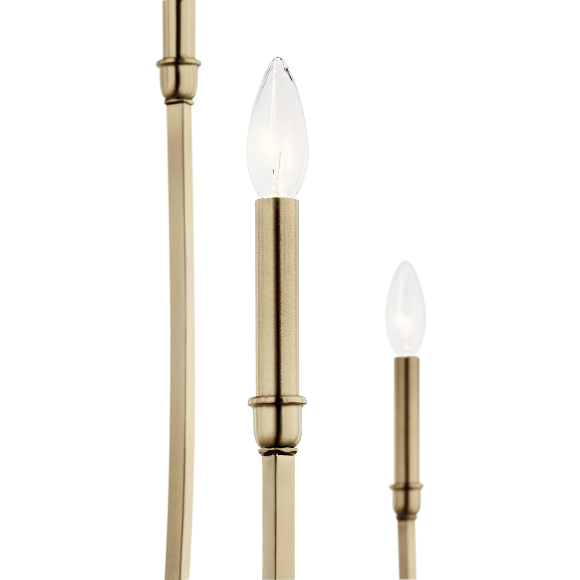 Kichler 52699CPZ Malene 8 Light Champagne Bronze Chandelier