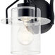 Everett 2 Light 16 inch Black Bath Vanity Light Wall Light