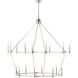 Carrick 18 Light Polished Nickel Chandelier Ceiling Light, 2 Tier Large