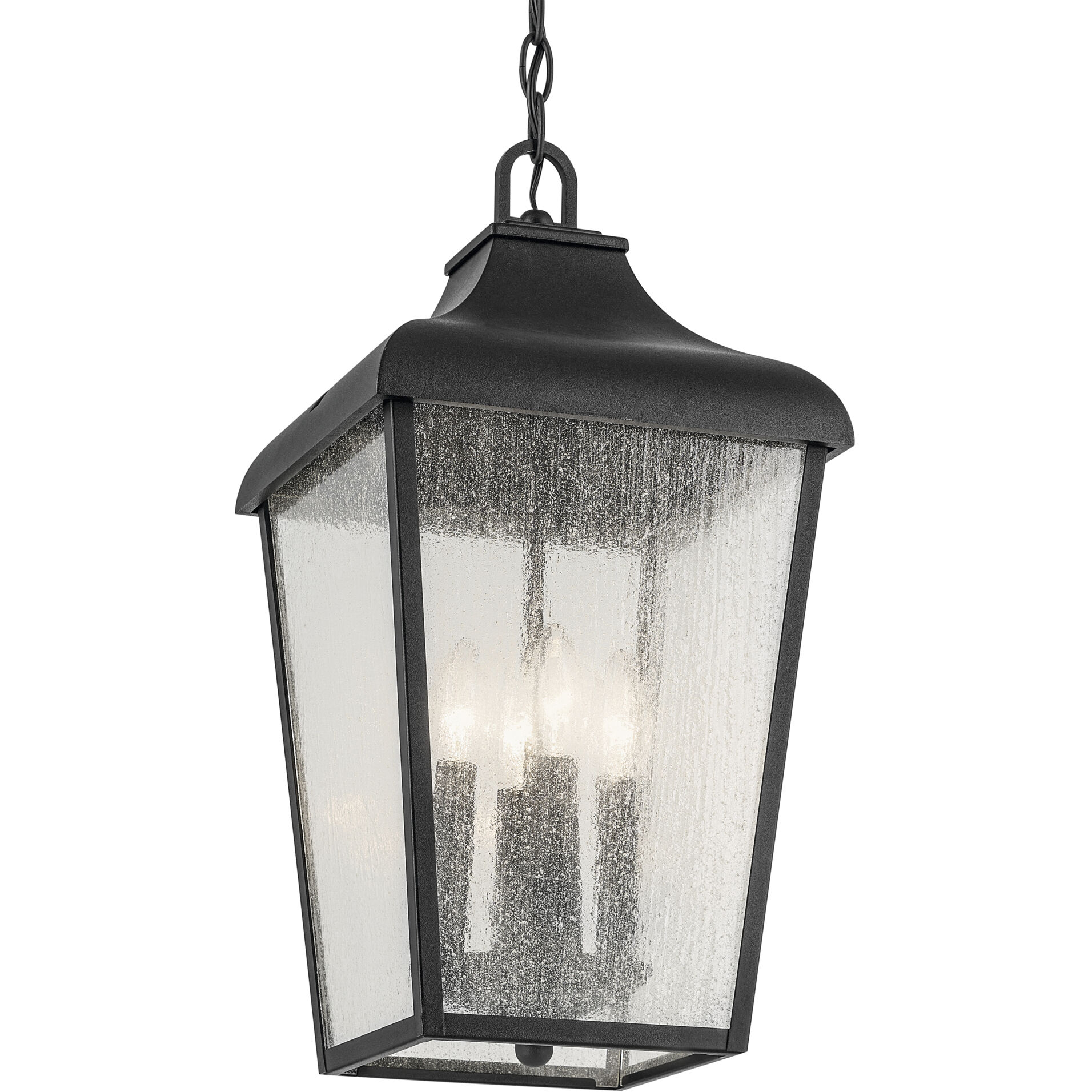 Forestdale 4 Light 10 inch Textured Black Outdoor Hanging Pendant