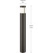 Independence 12 AC/DC 2.75 watt Textured Architectural Bronze Round Bollard in 3000K