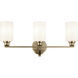 Gioe 3 Light 24.25 inch Champagne Bronze Vanity Light Wall Light