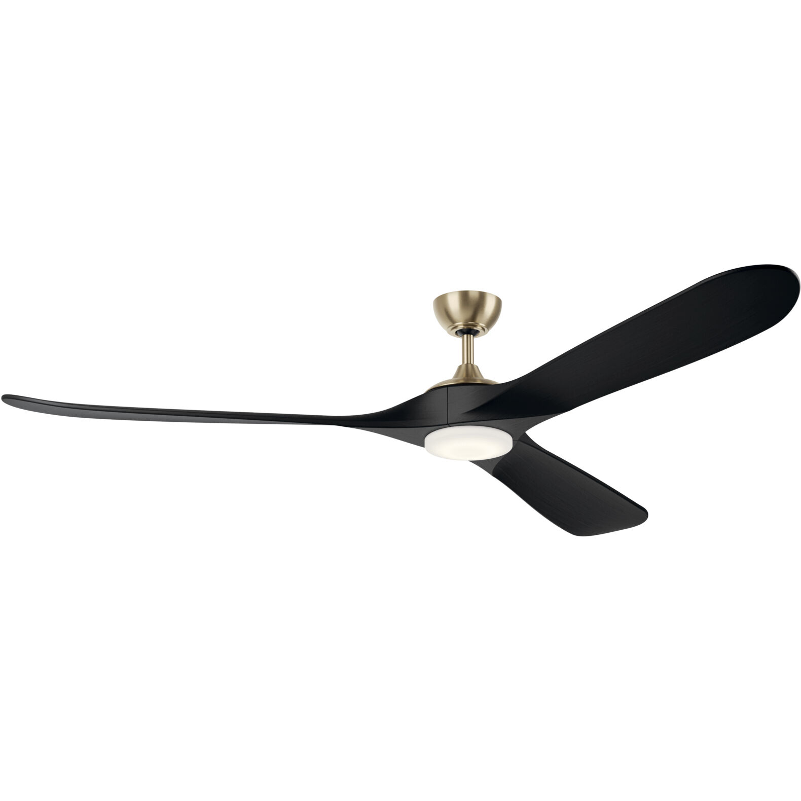 Mylo 80 inch Champagne Bronze with Jet Black Blades Ceiling Fan