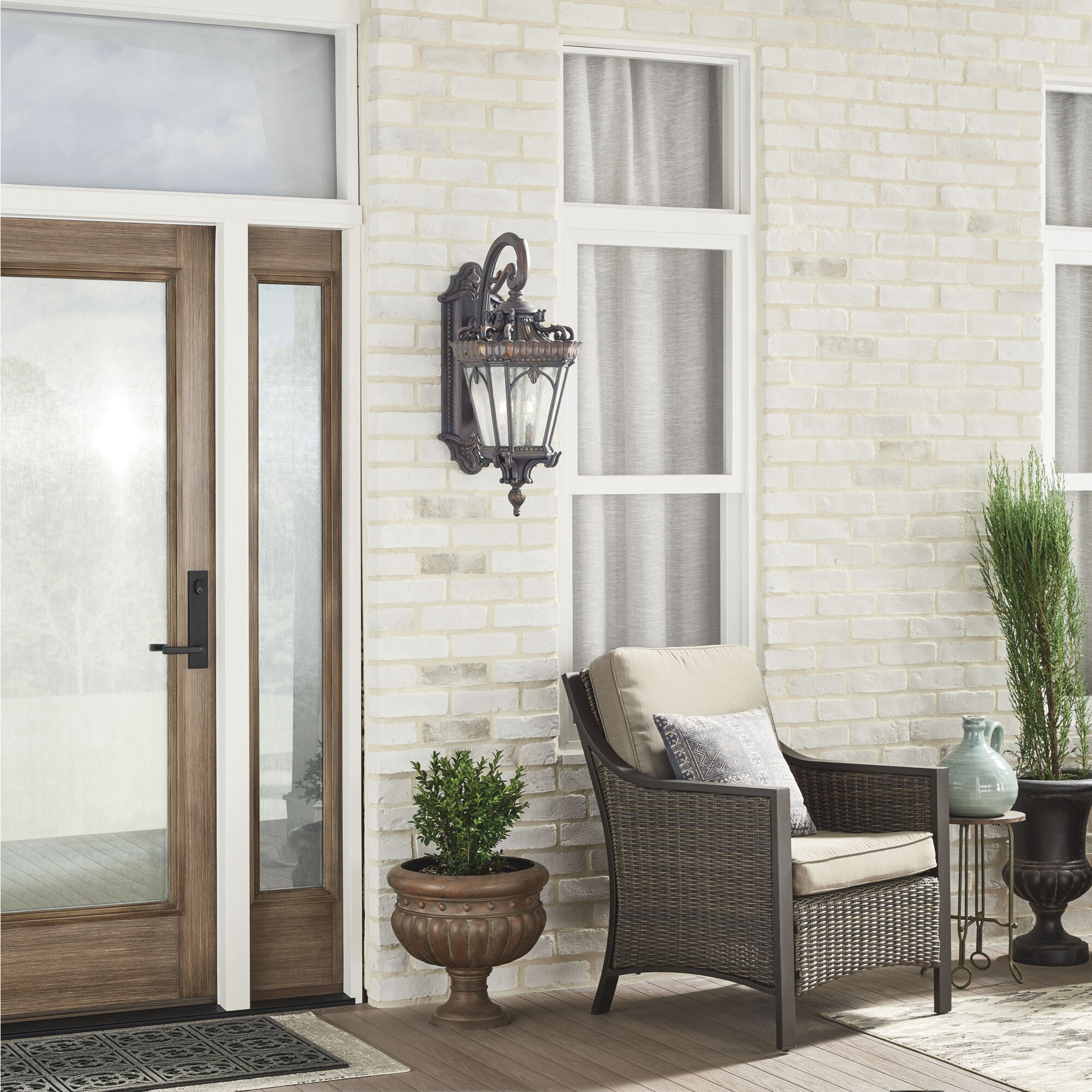 Tournai 4 Light 30 inch Londonderry Outdoor Post Lantern