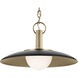 Kurio 1 Light Black Pendant Ceiling Light