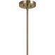 Gala LED 55.75 inch Champagne Bronze with Black Chandelier Ceiling Light in Brushed Gold and Champagne Bronze