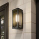 Calen 1 Light 18.25 inch Textured Black Outdoor Wall Light
