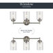 Winslow 3 Light 22 inch Brushed Nickel Wall Mt Bath 3 Arm Wall Light