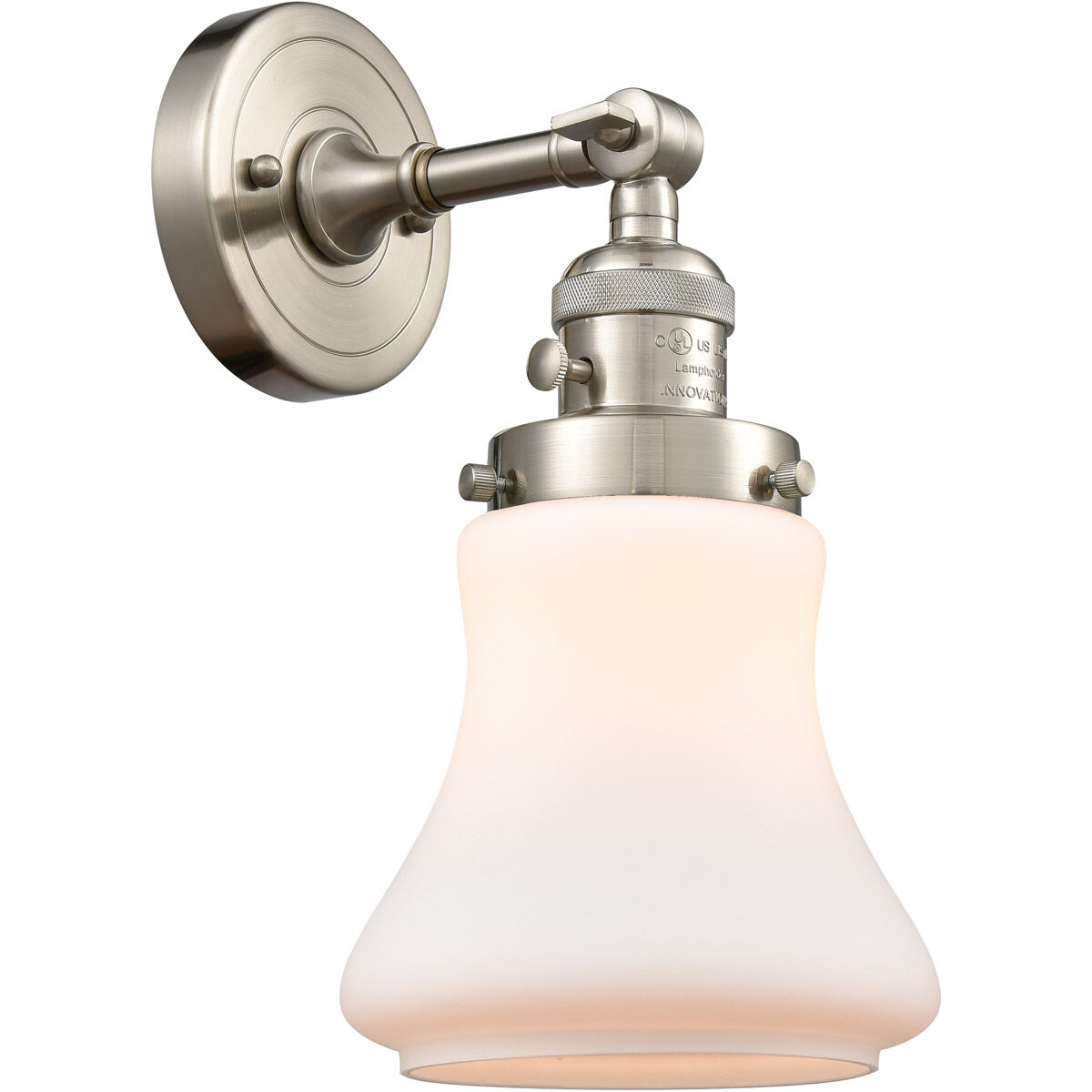 Franklin Restoration Bellmont LED 7 inch Brushed Satin Nickel Sconce Wall Light, Franklin Restoration