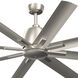 Breda 65 inch Brushed Nickel Ceiling Fan