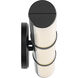 Rosh LED 24.25 inch Black Bath Bar Wall Light, Medium