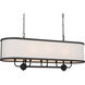 Homestead Heddle 8 Light 13 inch Textured Black Chandelier Ceiling Light, Heddle
