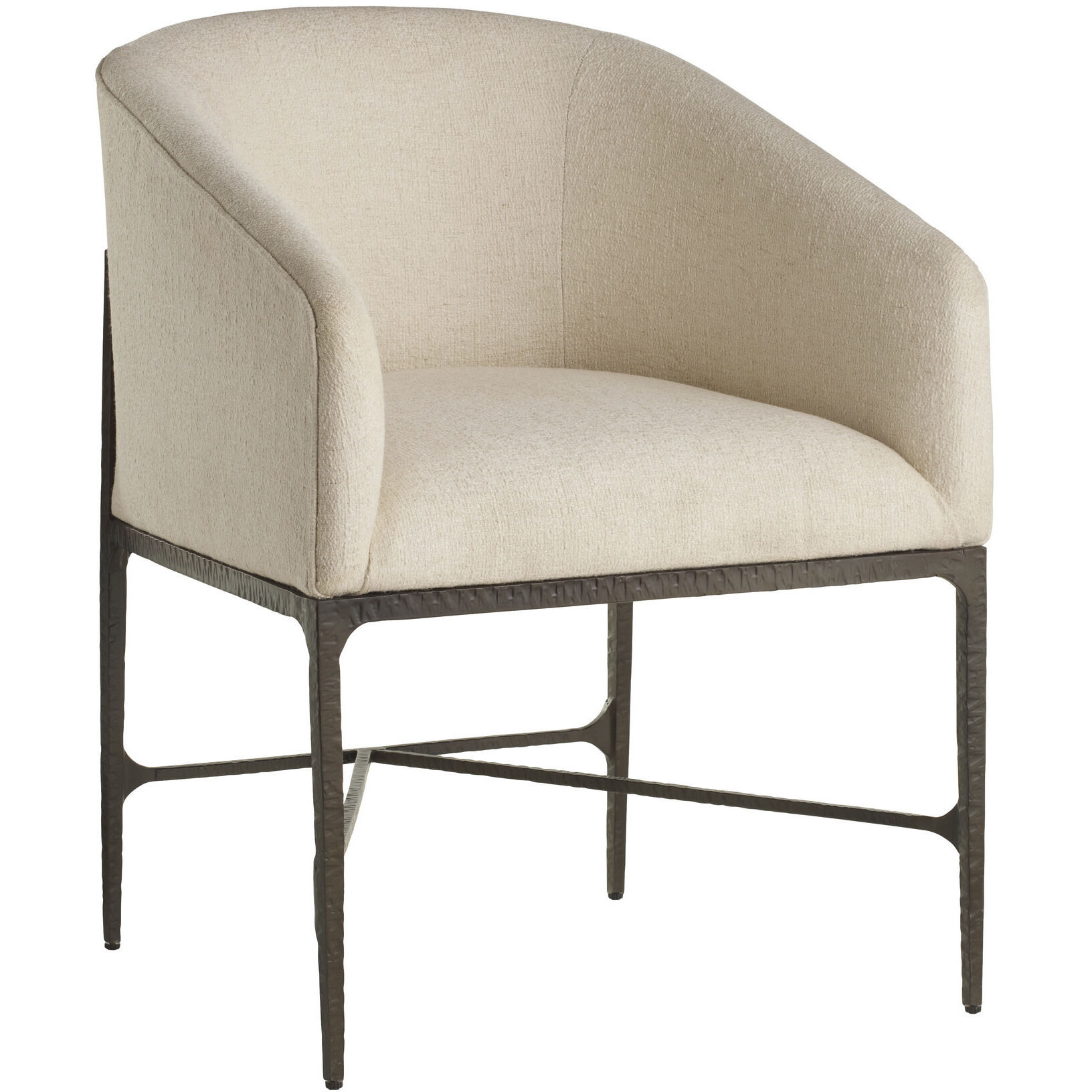 Osbourne Oxford White and Blackened Iron Dining Chair