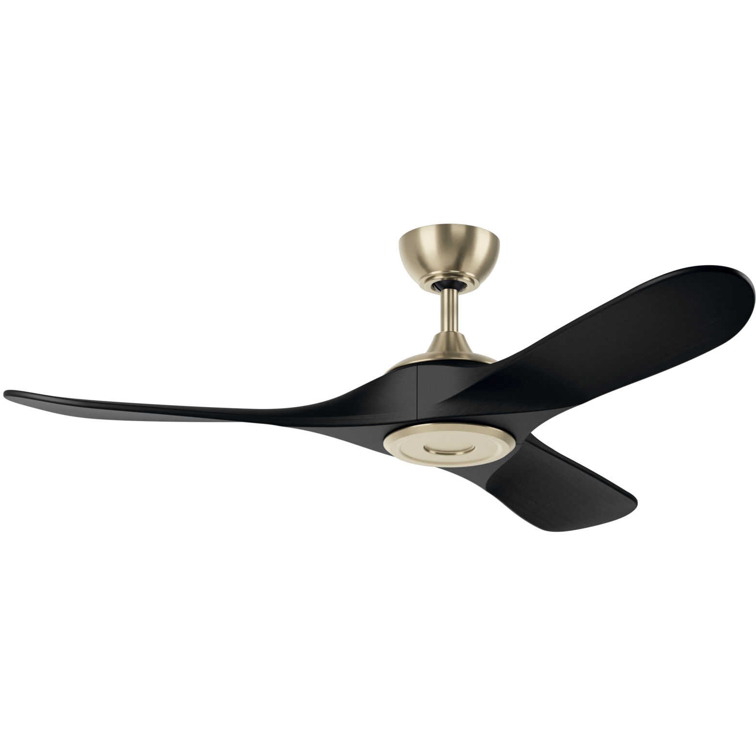 Mylo 52 inch Champagne Bronze with Jet Black Blades Ceiling Fan