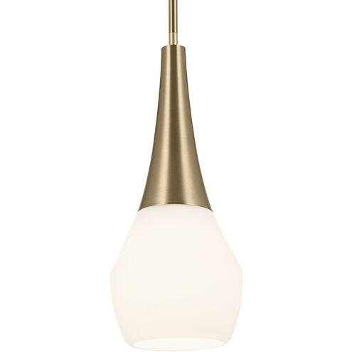 Deela LED 7 inch Champange Bronze Pendant Ceiling Light in Brushed Gold and Champagne Bronze