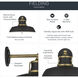 Fielding 1 Light 10 inch Natural Brass Outdoor Wall Light