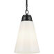 Marsailli 1 Light Black Pendant Ceiling Light, Medium