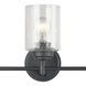 Winslow 3 Light 22 inch Black Wall Mt Bath 3 Arm Wall Light
