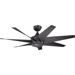 Lehr Ii 54 inch Distressed Black with Dist Black Blades Ceiling Fan