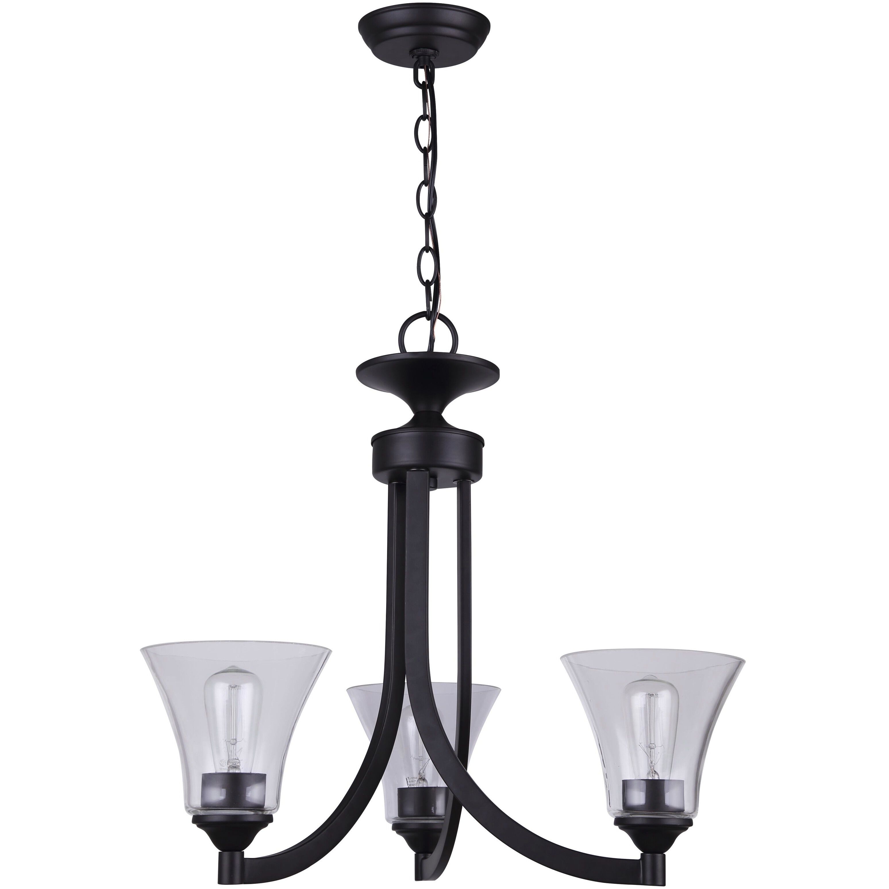 Madison 3 Light 21 inch Oil Rubbed Bronze Chandelier Ceiling Light
